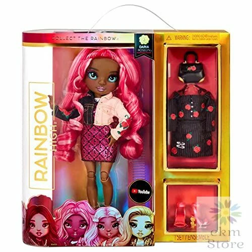 Rainbow High Series 3 Daria Roselyn Fashion Doll Rose Pinkish Red