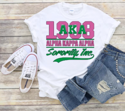 1908 AKA shirt, Alpha Kappa Alpha sorority shirt, 1908 shirt