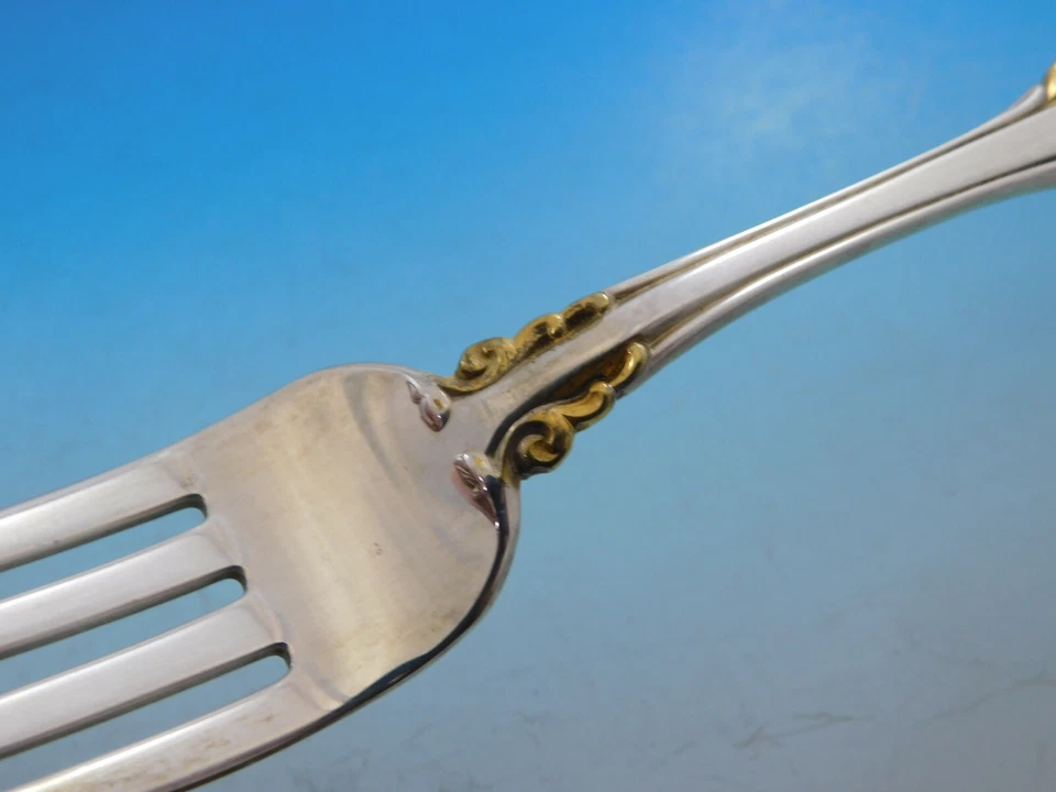 Medici Golden Accent by Gorham Sterling Silver Flatware Set 12 Service 50 Pieces - Image 3 of 4