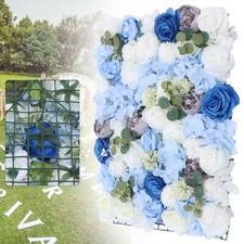 6Pcs Artificial Flower Wall Panel Floral Panel Background Wedding Birthday Decor