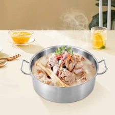 11 Qt Stock Pot Stainless Steel Large Kitchen Soup Cookware with  Lid NEW