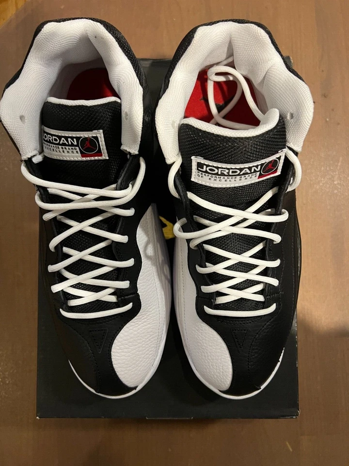 Nike Air Jordan Jumpman Team 1 Zapatos Negro Rojo Blanco FV3928-006 Para hombres 8.5 Foto 2 de 4