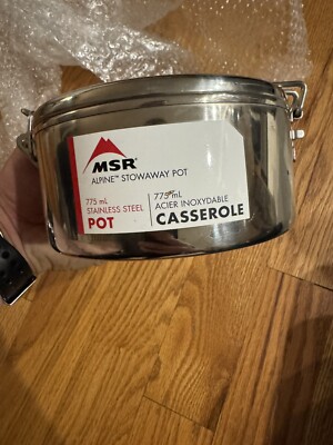 MSR Alpine Stowaway Pot 775 ml Stainless Unused & Excellent Condition