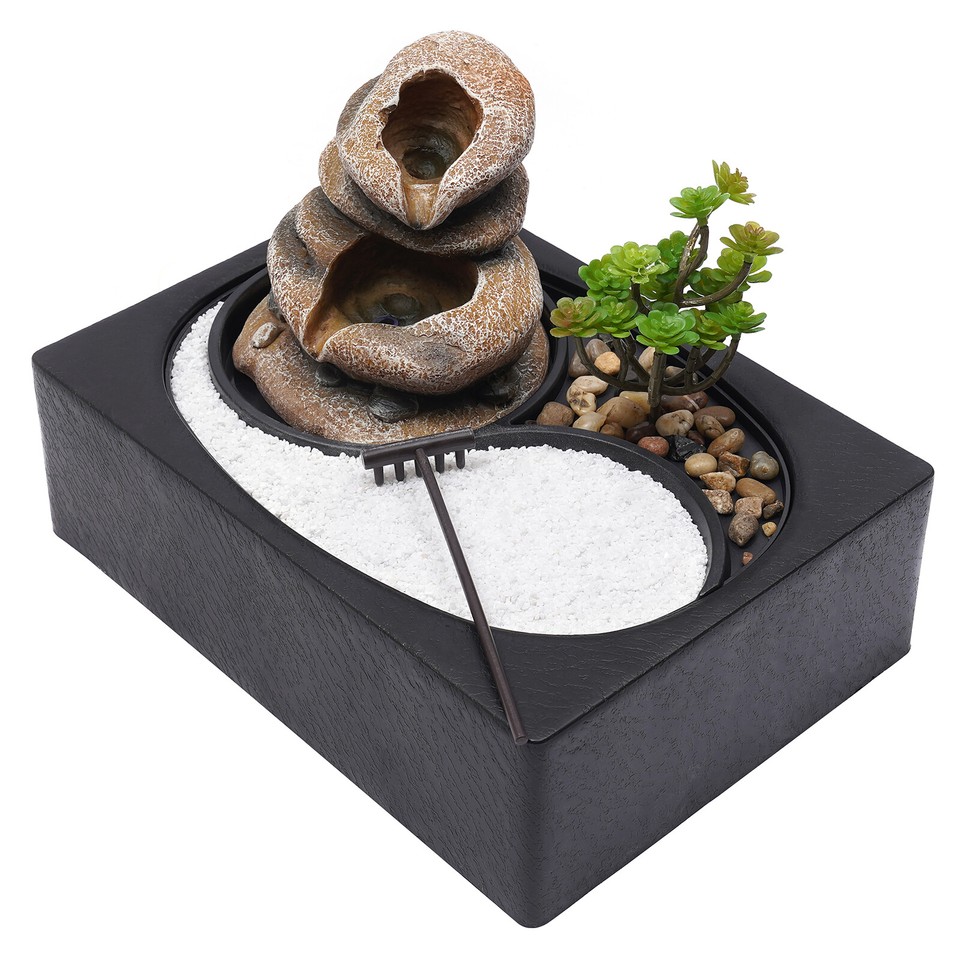 Rockery Fountain Waterfall Feng Shui Desktop Water Sound Indoor Desk