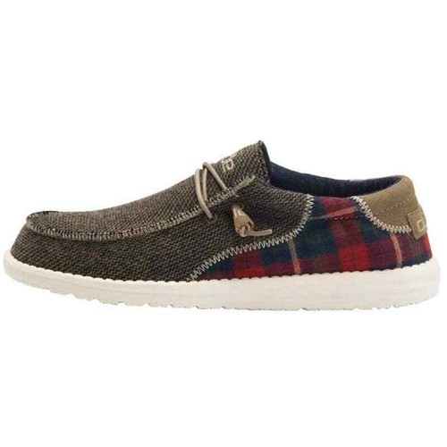 Hey Dude Men's Wally Tartan Mix Size 9 