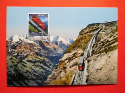 Ak. Ansichtskarten Maximumkarten Schweiz 100 Jahre Niesenbahn Mi. Nr. CH 2051 o