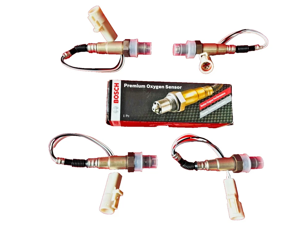 Bosch Set of 4 New Oxygen O2 Sensor for 1997-2008 Ford Expedition V8 4.6L 5.4L - Image 2 of 2