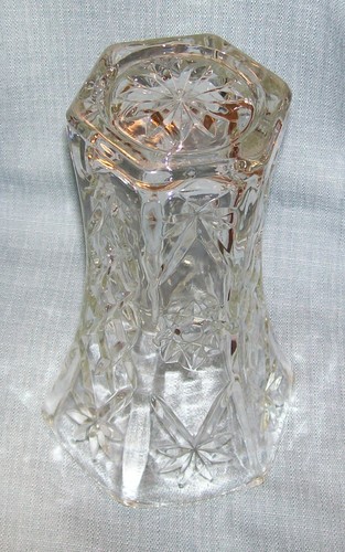 Vtg Anchor Hocking EAPC-STAR OF DAVID VASE- 10 1/2" Early American Prescut-VGUVC - Picture 12 of 12