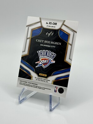 Chet Holmgren Panini Select FOTL Black Snakeskin 1/1 AUTO Rookie