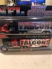 (2) Atlanta Falcons Tractor Trailers 1997, 1999 MIB Limited Edition WRC