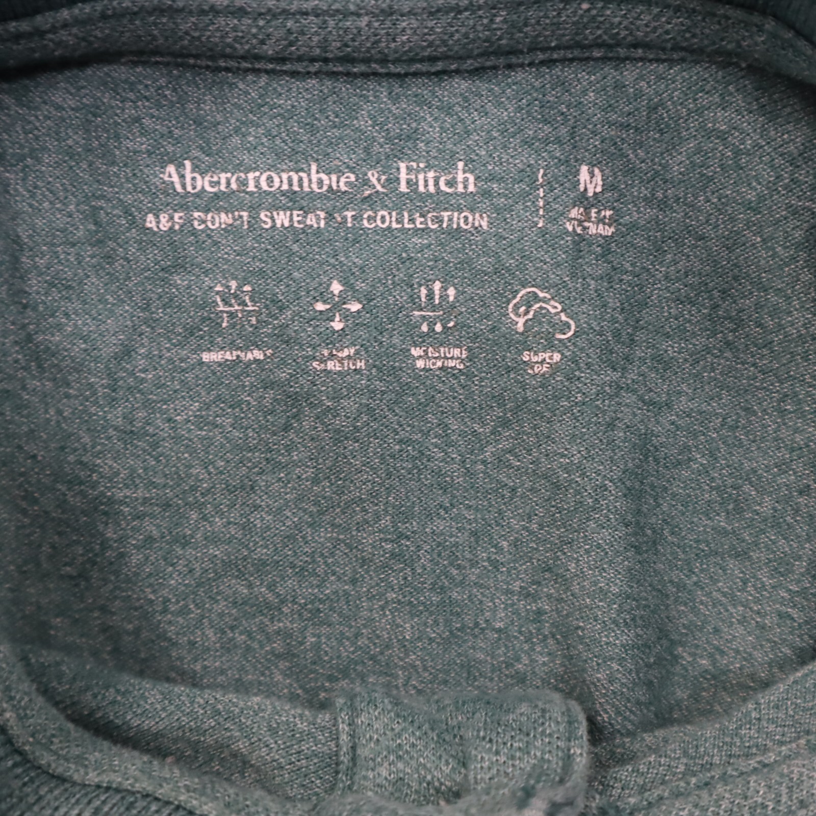 Abercrombie & Fitch Mens Golf Polo Shirt Short Sleeve Logo Green Size Medium eBay