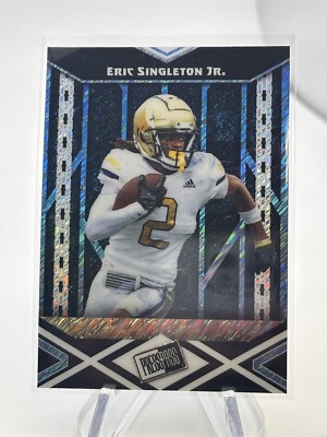 ERIC SINGLETON JR 2024 LEAF PRESS PASS BLUE SHIMMER NON-AUTO /20 GEORGIA TECH