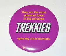 TREKKIES Movie Oversized 6" Wide Promo Button Pin 1999 NEW UNWORN