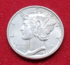 1942P Gem BU Silver Mercury Dime 24061