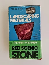 LIFE-LIKE PRODUCTS LANDSCAPING MATERIALS RED SCENIC STONE