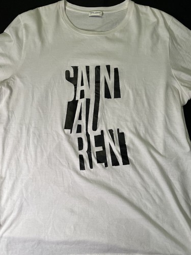 SAINT LAURENT MADE IN FRANCE BLOCK DEKONSTRUIERTES T-SHIRT YSL YVES GR XL AUTHENTISCH - Bild 2 von 24