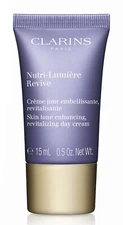 Clarins Nutri Lumiere Revive Skin Tone Day Cream Travel Size 0.5 Oz/ 15 mL
