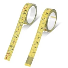 Steel Self Adhesive Measuring Tape, 2 Pack 78Inch/200cm 45-Gauge Steel Sticky