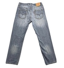 Levis 505 Jeans Boys 18 Blue Denim Regular Fit Straight Leg Classic Zipper Fly