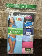 Fruit of the Loom Women's Heather Bikini Panties 6 Size 7/L Pant Size 12-14
