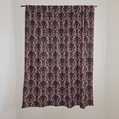 lovemyfabric 100% Polyester Poplin Damask Print Window Curtain 58 Inch Wide