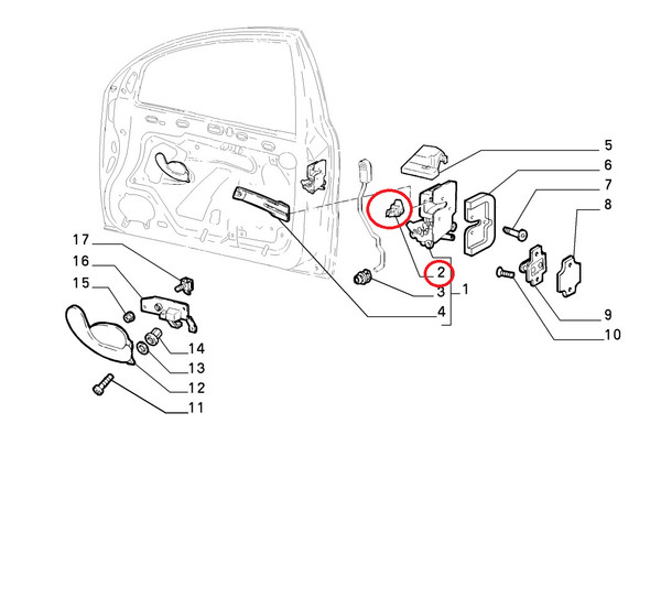 Original Fiat Molletta FüR SeitentüR FüR Fiat Brava Bravo OE 71711599-image