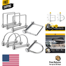 8-pack Trailer Hitch Pin 14 X 2-34 Wire Lock Pin Silver