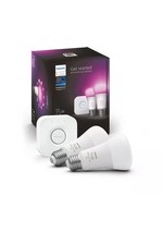 Philips Hue Color E26 Smart LED Bulb Starter Kit White and Color Ambiance NEW