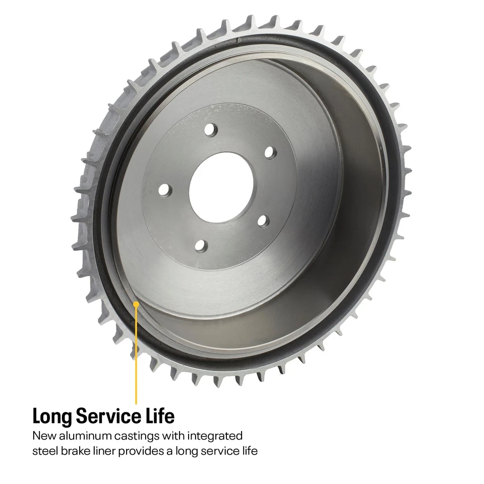 Fits Buick-Style Finned Aluminum Brake Drum for Fits Ford Spindles, 12 x 2 - Изображение 4 из 4