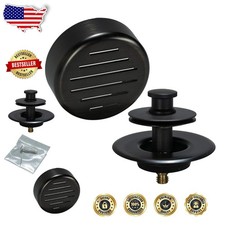 Venetian Bronze Tub Drain Trim Kit Push eN Lift Stopper High-Capacity Overflow