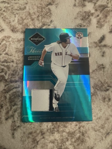 2005 Leaf Limited - Johnny Damon #48 /50 Threads Patch Relic Game Used Jersey