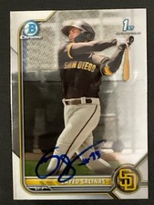 Ruben Zayed Salinas Signed Card 2022 1st Bowman In Person Autograph (IP) Auto