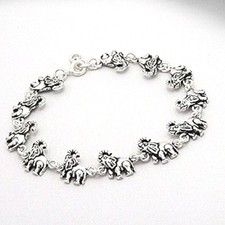 Sterling Silver Elephant Bracelet