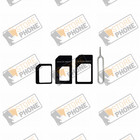 Kit adaptateur carte SIM 3 en 1 Noir