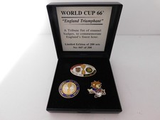 World Cup 66 England Triumphant Tribute Set Limited Run Badges No47 of 200 Sets