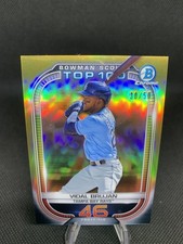 2021 Bowman Chrome Vidal Brujan Rays Bowman Scouts Top 100 Gold Refractor 30/50