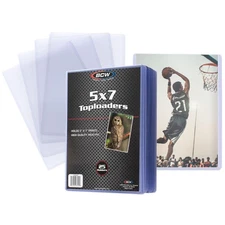 BCW 5 X 7 Photo Toploader - 25 ct | Photo Postcard Protectors, Rigid Hard Pla...
