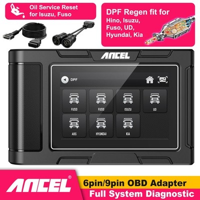 HD Truck Scanner Diagnostic Tool Disel with DPD/DPF Regen Oil Reset ...