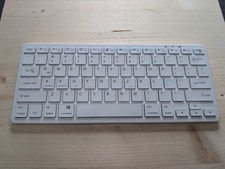 Slim Cordless BT Keyboard for iOS, Android, Windows and Mac w/USB-C Recharge