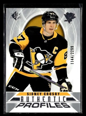 2020-21 SP Sidney Crosby Authentic Profiles /2299 #AP-9 Penguins U6113