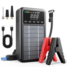 JIYHF 3000A Jump Starter with Air Compressor 150PSI Tire Inflator-12V Lithium...