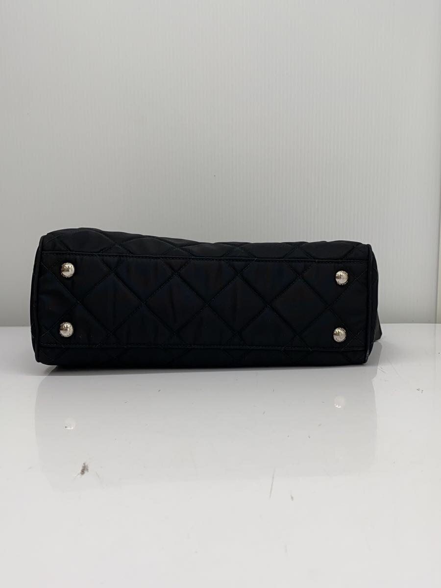 PRADA Handbag Polyester Black Solid Used - image 4