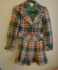 Vintage 1970s Bobbie Brooks Plaid Mini Skirt and Jacket
