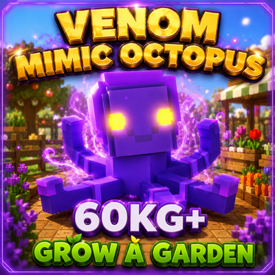 mimimiプロフご覧ください。 🔥 Grow A Garden | VENOM MIMIC OCTOPUS 60KG+ | 15s WITH TOY | FAST
