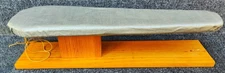 Vintage Tabletop Wooden Sleeve Ironing Board w/Cover [Mid-Century] (EUC)