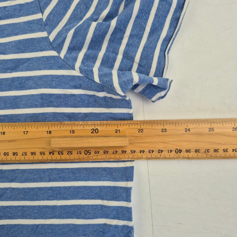 Camiseta FAT FACE 16 Azul Mujer Clásica Bretón Algodón Rayas Casual - Imagen 3 de 4