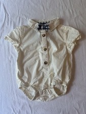 Tommy Bahama Baby Cotton One Piece With Bow tie Attached Size 0-3 Months
