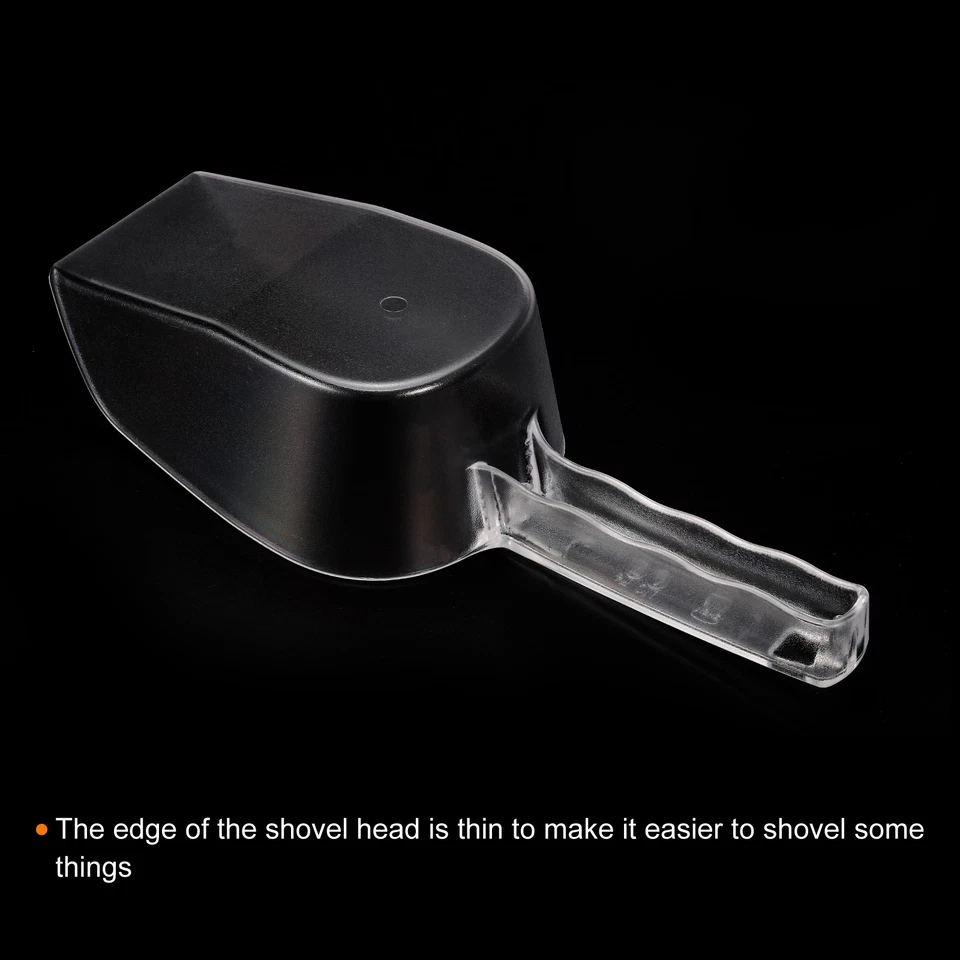 2Pcs Ice Scoop PC 11.02x3.43" Small Ice Maker Flour Cereal Sugar Handle Shovel Foto 3 de 4