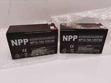 NP12-7Ah F2, 2Pcs 12V 7Ah Rechargeable Sealed Lead Acid Battery PS-1270 UB1270
