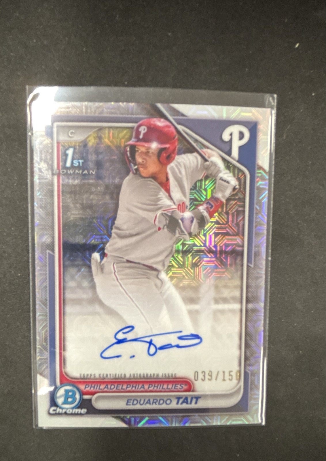2024 Bowman Chrome - Prospect Autographs Eduardo Tait #CPA-ET Hta Choice B900